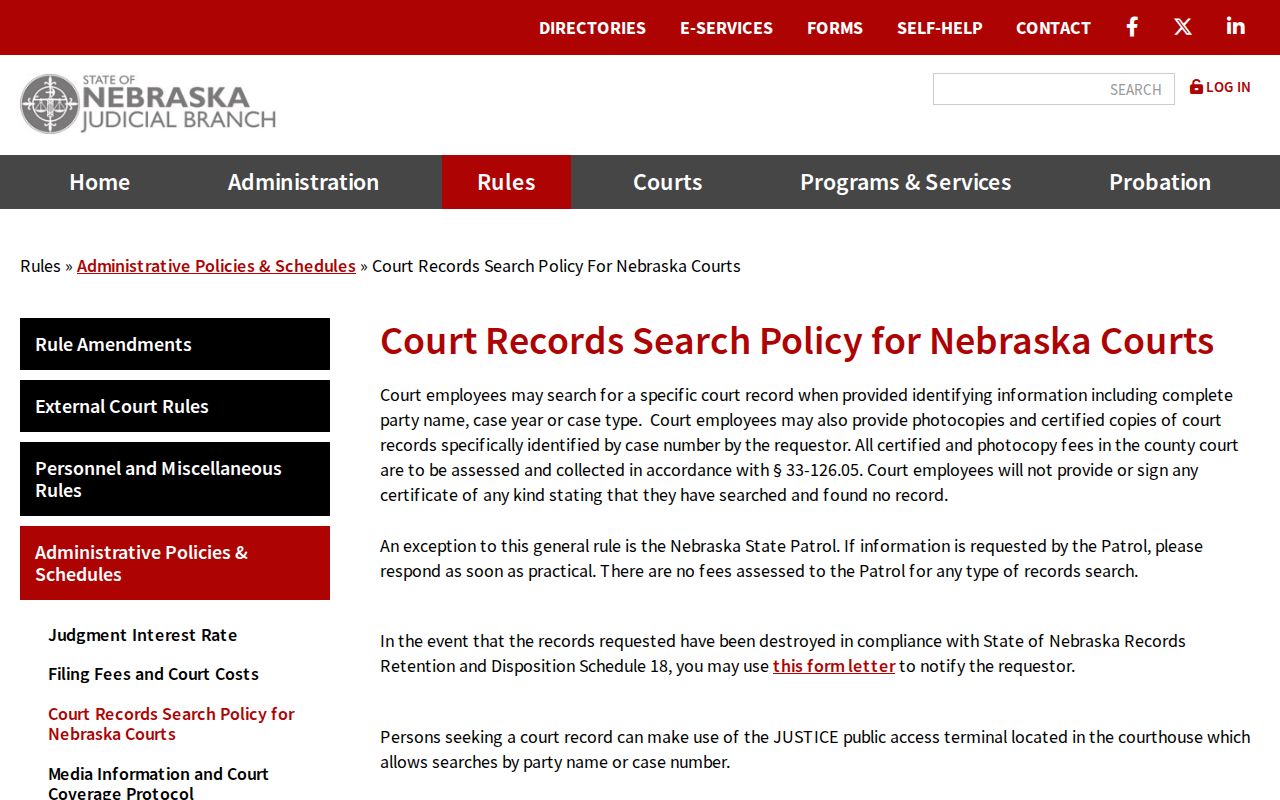 Thayer County warrant search public access court terminal