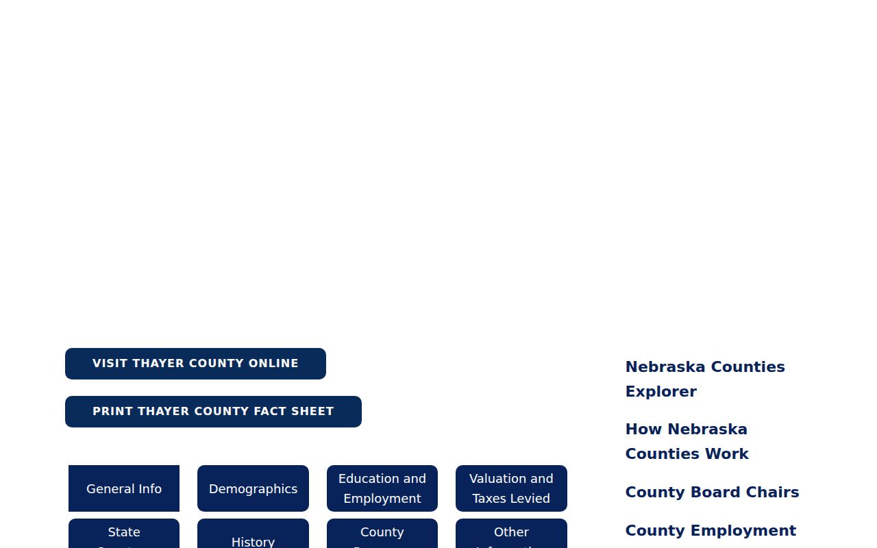 Thayer County municipal court warrant county population profile