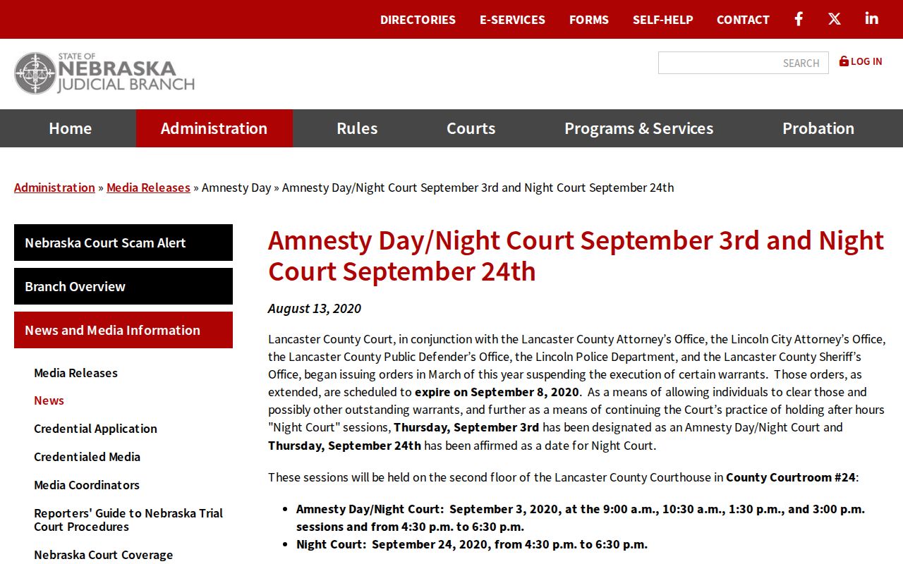 Thayer County most wanted records historical statewide amnesty example